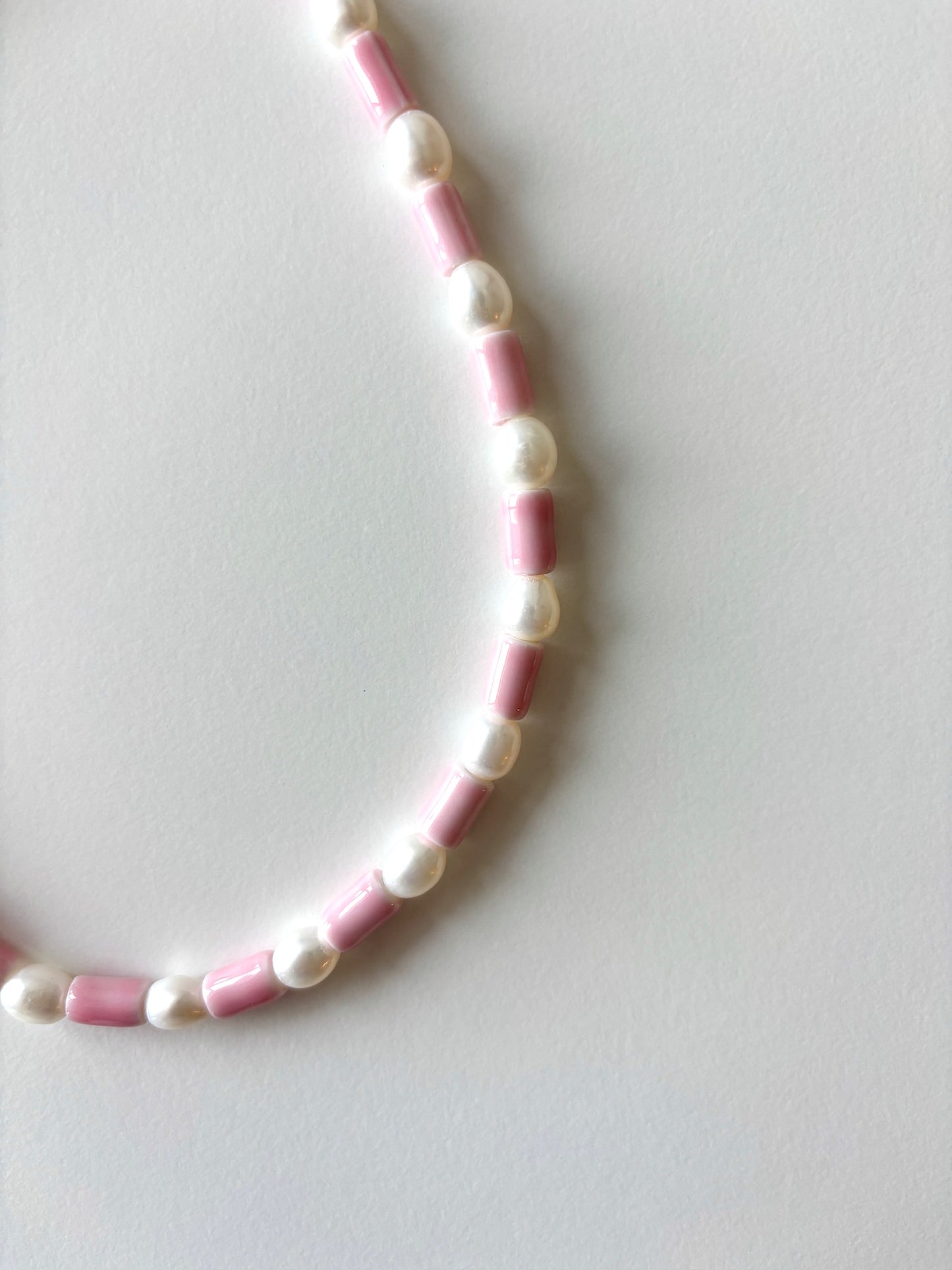 Ceramic Pearl Necklace