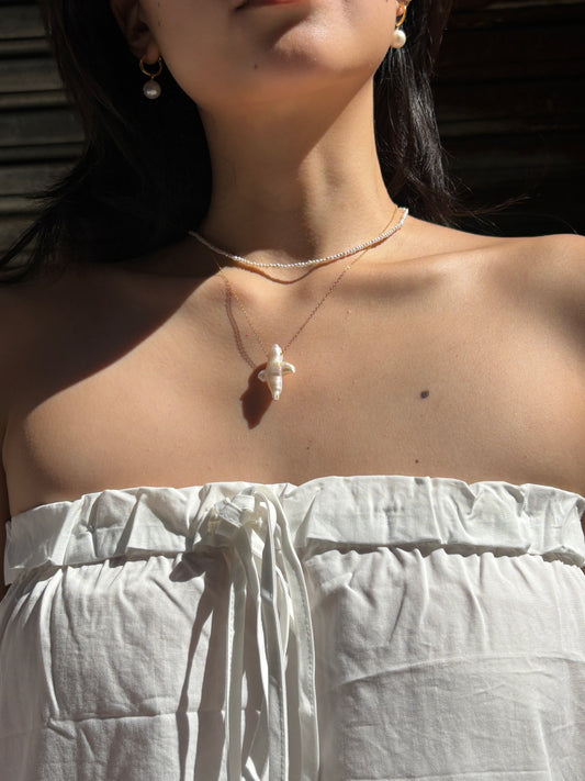 Micro Pearl Necklace