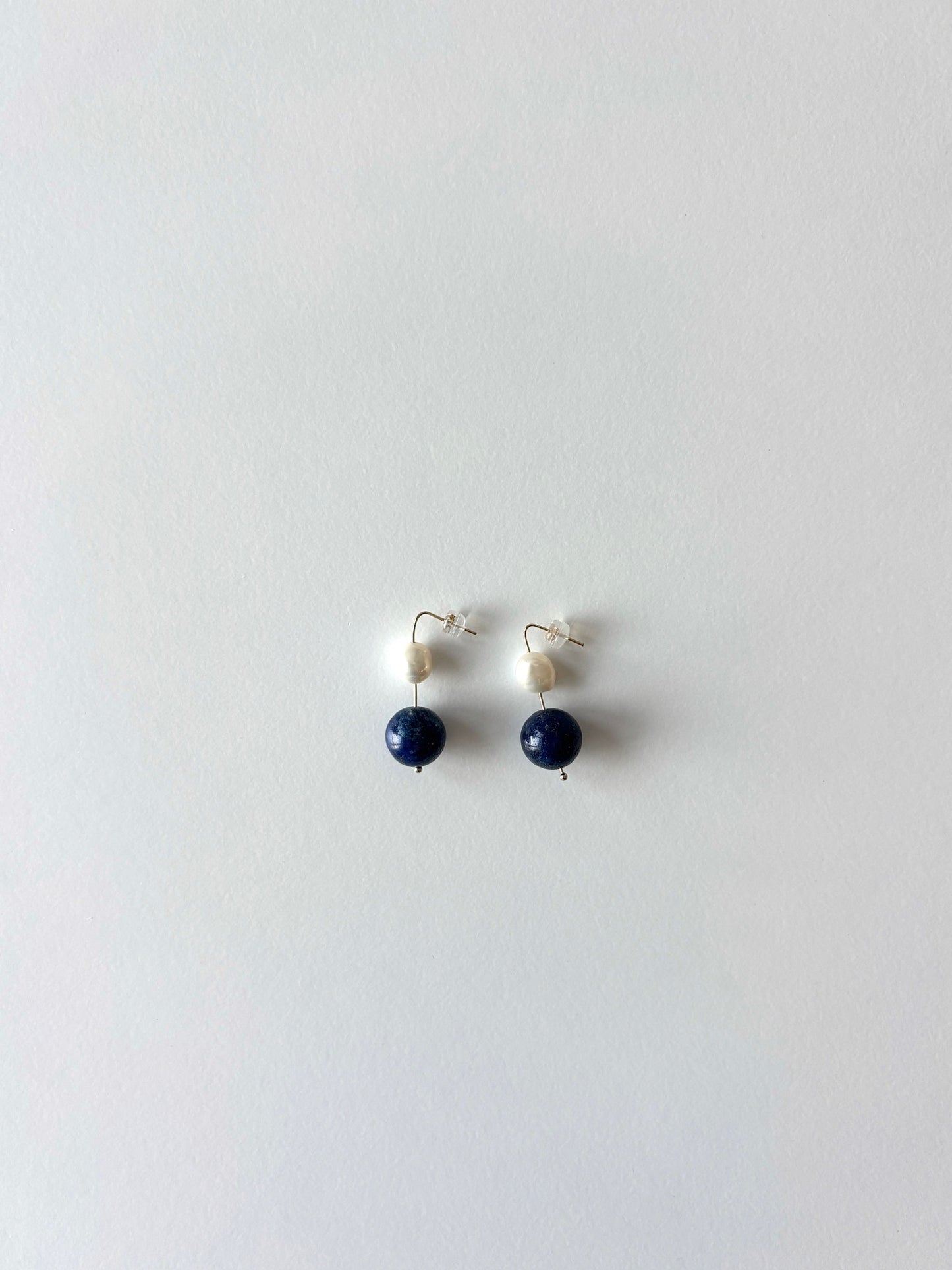 Lapis Lazuli Pearl Earrings