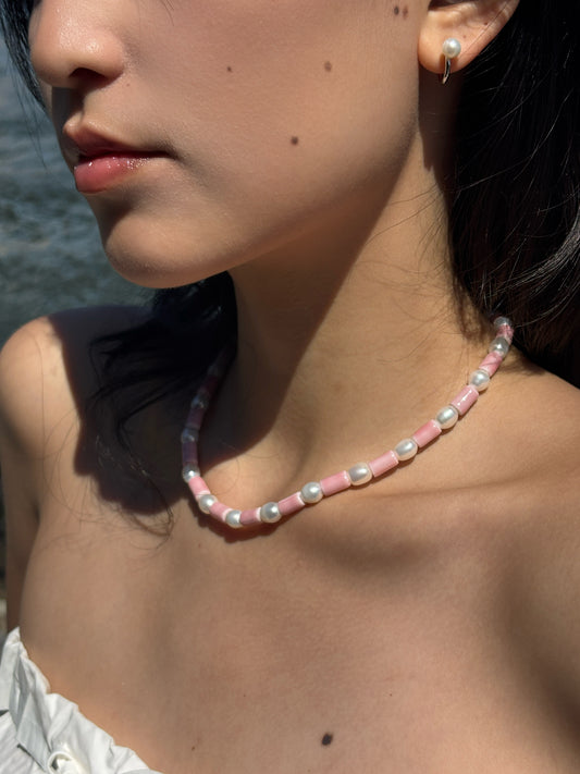 Ceramic Pearl Necklace