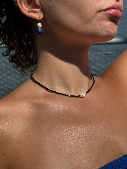 Prayer and Agate Necklace