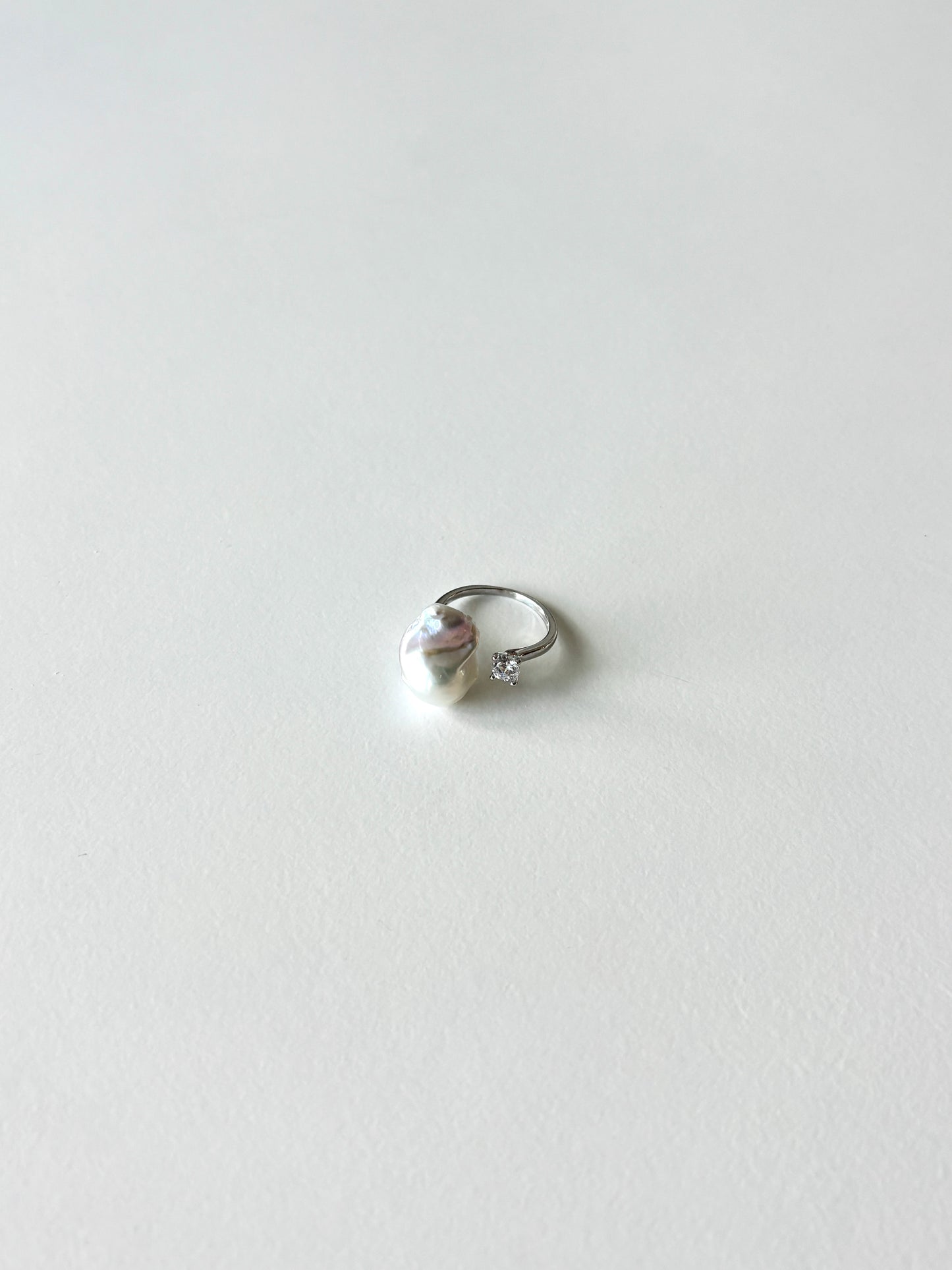 Camille Pearl and Zircon Ring