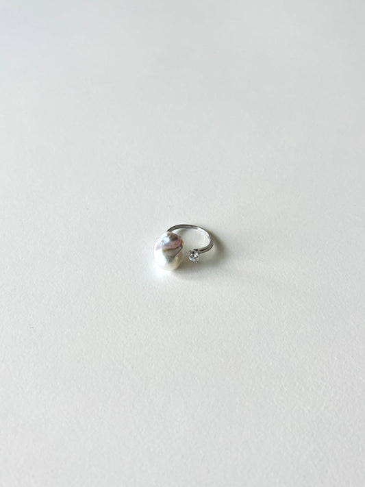 Camille Pearl and Zircon Ring