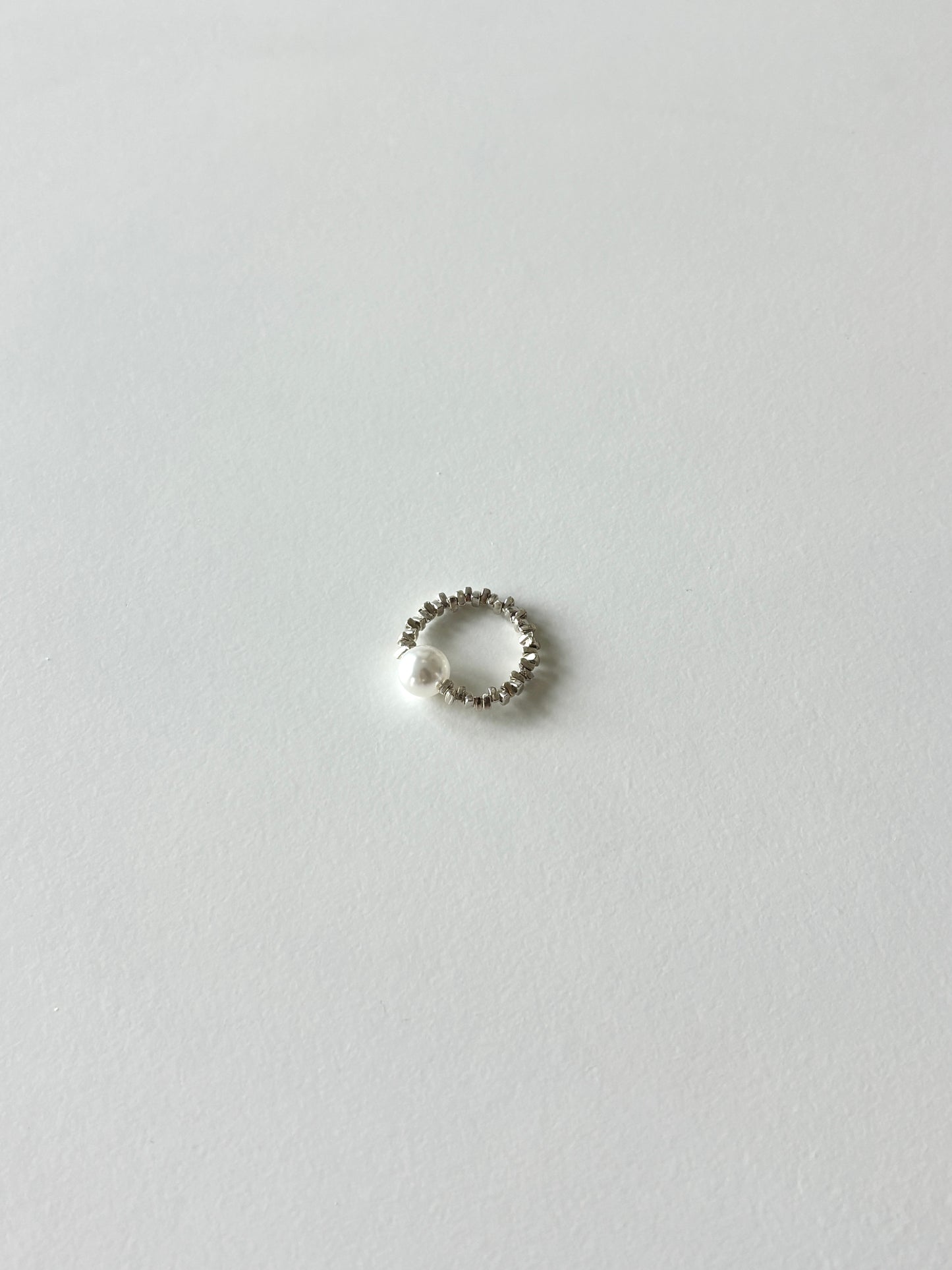 Starry Silver Pearl Ring